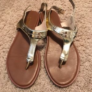 Michael Kor’s Gold Sandals
